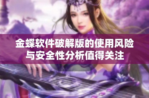 金蝶软件破解版的使用风险与安全性分析值得关注