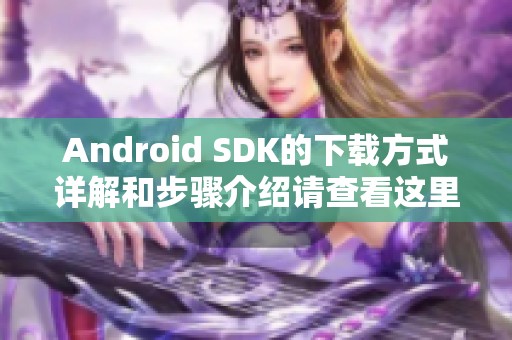 Android SDK的下载方式详解和步骤介绍请查看这里