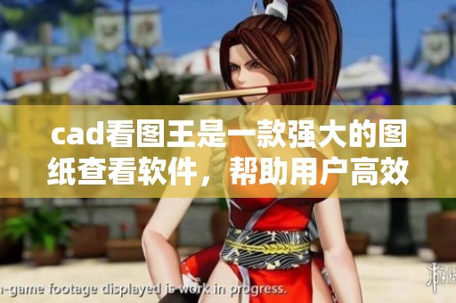 cad看图王是一款强大的图纸查看软件，帮助用户高效解读CAD图纸。