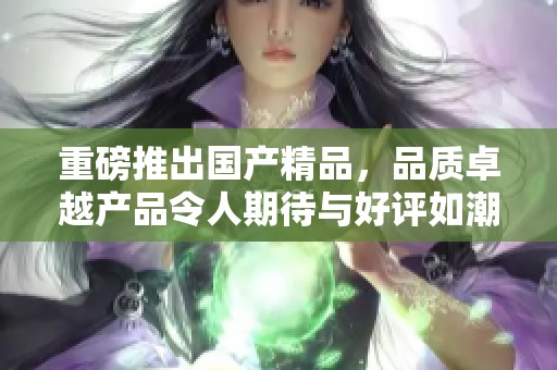 重磅推出****，品质卓越产品令人期待与好评如潮