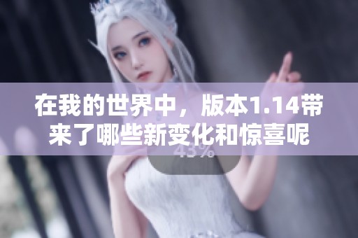 在我的世界中，版本1.14带来了哪些新变化和惊喜呢