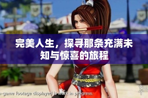 完美人生，探寻那条充满未知与惊喜的旅程