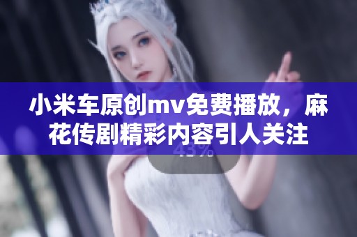 小米车原创mv免费播放，麻花传剧精彩内容引人关注