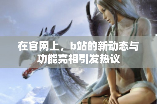 在官网上，b站的新动态与功能亮相引发热议