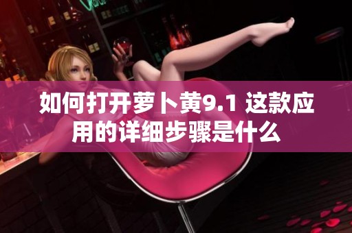如何打开萝卜黄9.1 这款应用的详细步骤是什么