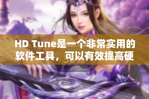HD Tune是一个非常实用的软件工具，可以有效提高硬盘的性能和管理效果。