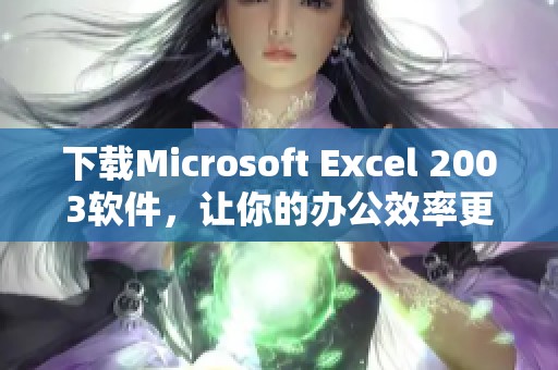 下载Microsoft Excel 2003软件，让你的办公效率更上一层楼
