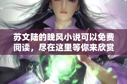 苏文陆的晚风小说可以免费阅读，尽在这里等你来欣赏！