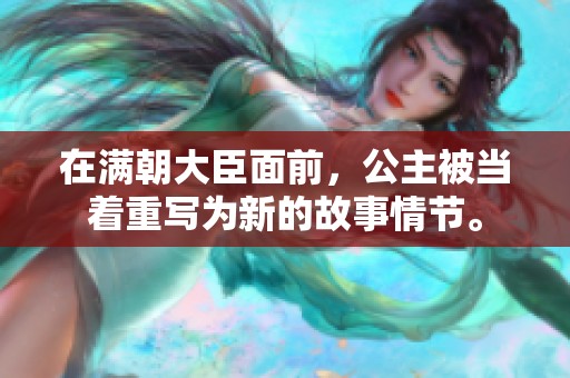 在满朝大臣面前，公主被当着重写为新的故事情节。
