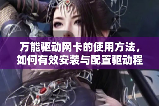 万能驱动网卡的使用方法，如何有效安装与配置驱动程序