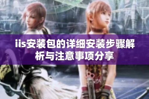 iis安装包的详细安装步骤解析与注意事项分享