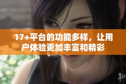 17+平台的功能多样，让用户体验更加丰富和精彩