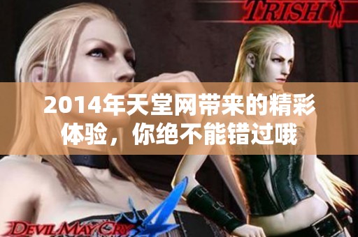 2014年天堂网带来的精彩体验，你绝不能错过哦