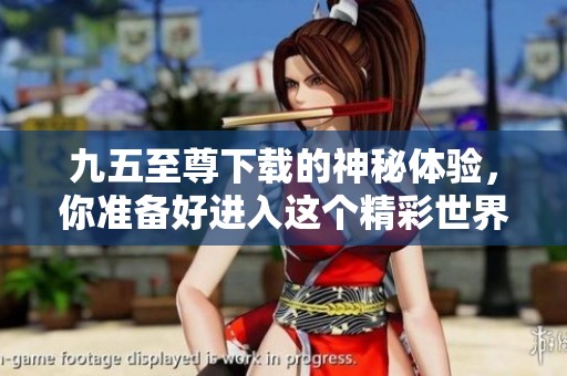 九五至尊下载的神秘体验，你准备好进入这个精彩世界了吗
