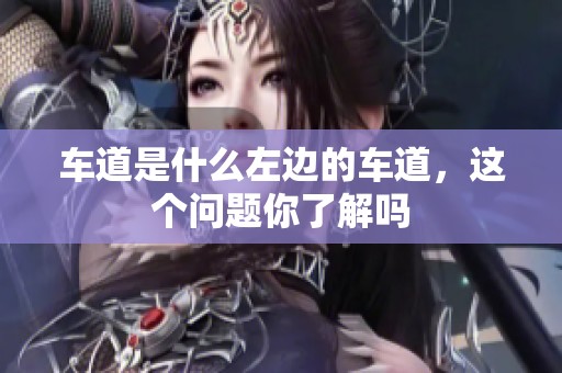 车道是什么左边的车道，这个问题你了解吗