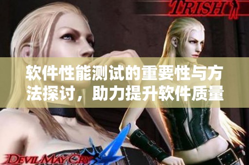 软件性能测试的重要性与方法探讨，助力提升软件质量与用户体验