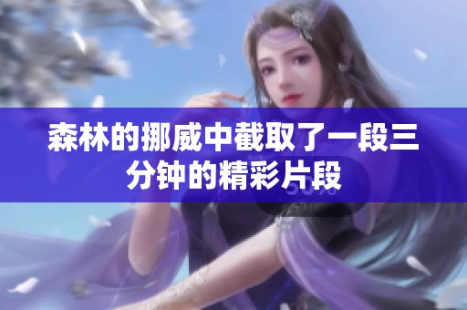 森林的挪威中截取了一段三分钟的精彩片段