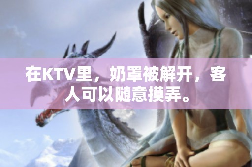 在KTV里，奶罩被解开，客人可以随意摸弄。