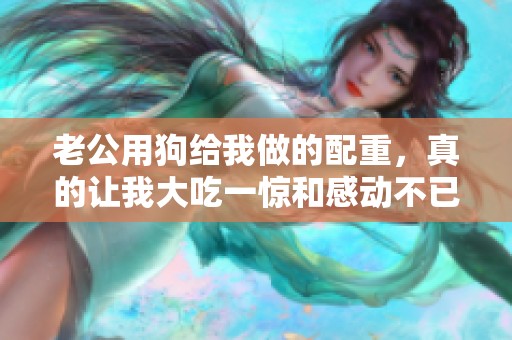 老公用狗给我做的配重，真的让我大吃一惊和感动不已