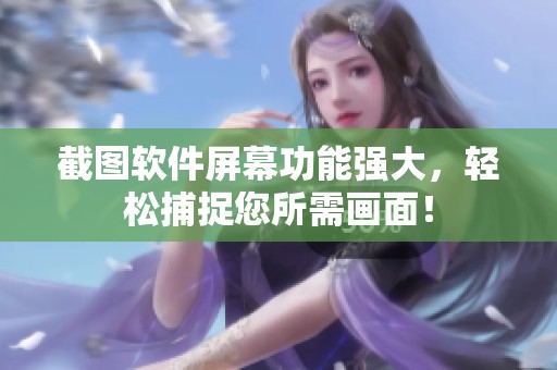 截图软件屏幕功能强大，轻松捕捉您所需画面！