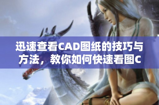 迅速查看CAD图纸的技巧与方法，教你如何快速看图CAD软件操作步骤