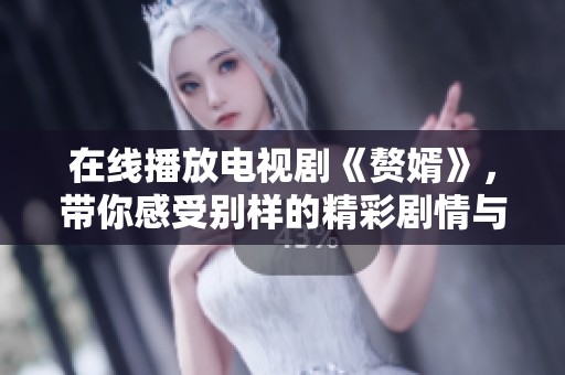 在线播放电视剧《赘婿》，带你感受别样的精彩剧情与人生故事