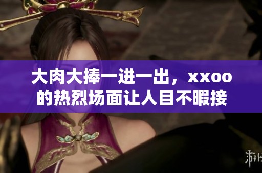 大肉大捧一进一出，xxoo的热烈场面让人目不暇接