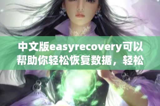 中文版easyrecovery可以帮助你轻松恢复数据，轻松解决文件丢失问题的工具