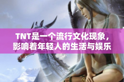 TNT是一个流行文化现象，影响着年轻人的生活与娱乐方式