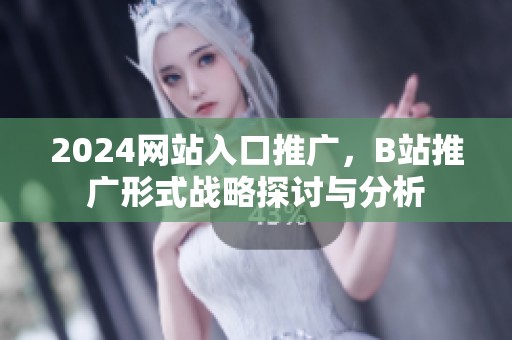 2024网站入口推广，B站推广形式战略探讨与分析