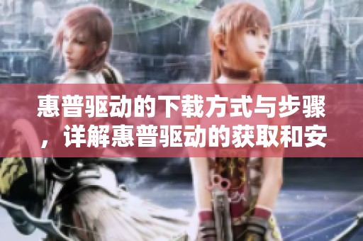 惠普驱动的下载方式与步骤，详解惠普驱动的获取和安装技巧