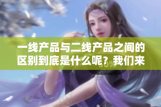 一线产品与二线产品之间的区别到底是什么呢？我们来详细探讨一下。