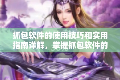 抓包软件的使用技巧和实用指南详解，掌握抓包软件的最佳实践方法