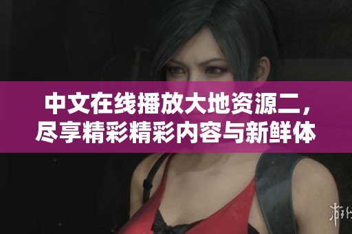 中文在线播放大地资源二，尽享精彩精彩内容与新鲜体验