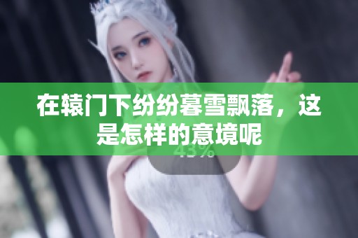 在辕门下纷纷暮雪飘落，这是怎样的意境呢