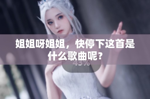 姐姐呀姐姐，快停下这首是什么歌曲呢？