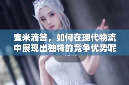 壹米滴答，如何在现代物流中展现出独特的竞争优势呢