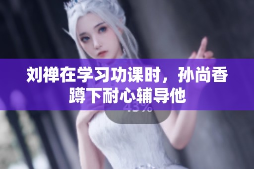 刘禅在学习功课时，孙尚香蹲下耐心辅导他