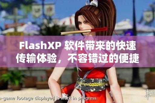 FlashXP 软件带来的快速传输体验，不容错过的便捷工具选择