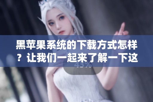 黑苹果系统的下载方式怎样？让我们一起来了解一下这款系统下载的相关信息吧