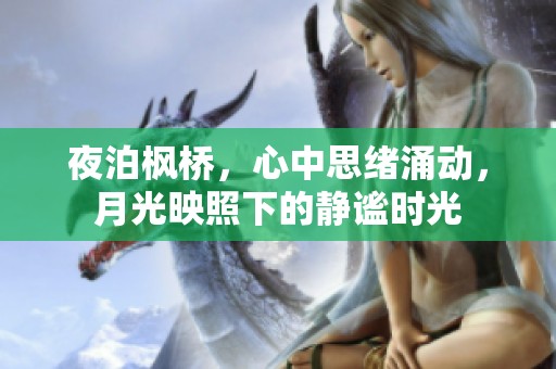夜泊枫桥，心中思绪涌动，月光映照下的静谧时光