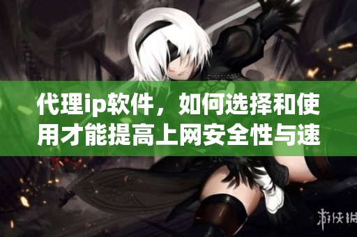代理ip软件，如何选择和使用才能提高上网安全性与速度