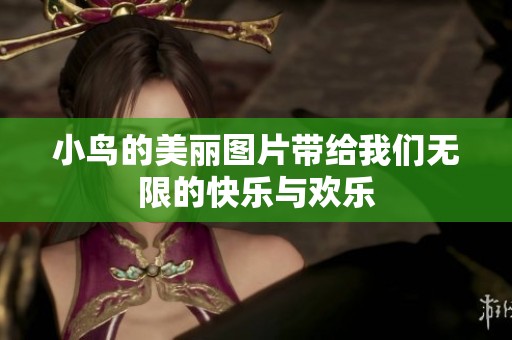 小鸟的美丽图片带给我们无限的快乐与欢乐