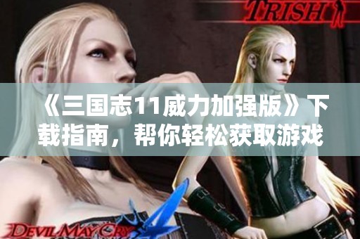《三国志11威力加强版》下载指南，帮你轻松获取游戏资源