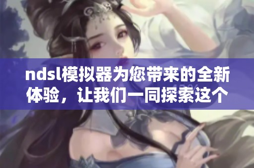 ndsl模拟器为您带来的全新体验，让我们一同探索这个强大的工具。