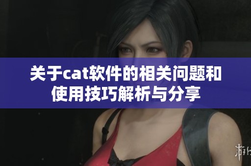 关于cat软件的相关问题和使用技巧解析与分享