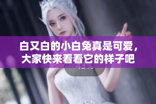 白又白的小白兔真是可爱，大家快来看看它的样子吧