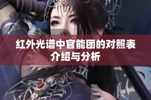 红外光谱中官能团的对照表介绍与分析
