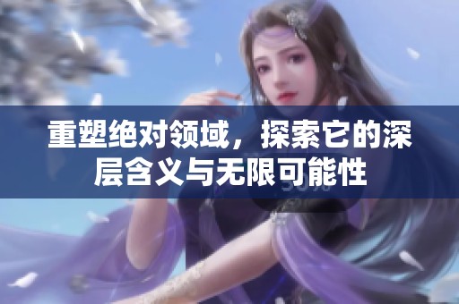 重塑绝对领域，探索它的深层含义与无限可能性