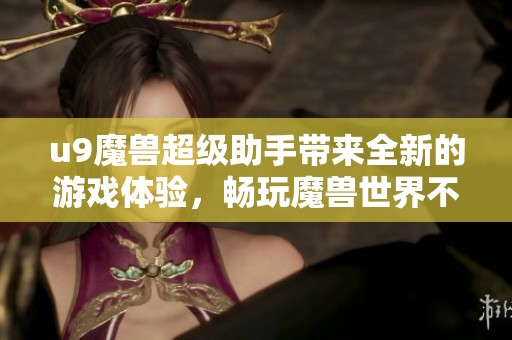 u9魔兽超级助手带来全新的游戏体验，畅玩魔兽世界不再困难。